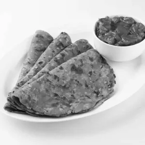 Thepla with Curd & Pickle (3 Pieces)