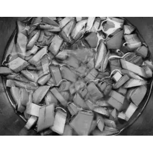 Raw Banana - Peeled & Cut