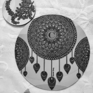 Dream catcher + leaf personalized letter 