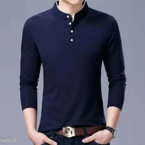 Mens Stylish Casual Cotton Solid T-Shirts