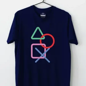 Men's Printed Round Neck T-shirt