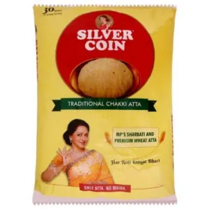 Silver Coin Atta गहू पिठ 5 Kg