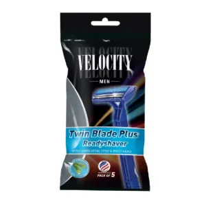 Velocity Men Twin Blade Plus Ready Shaver (PACK OF 5)