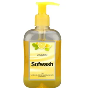 Sofwash 3 in 1, Handwash, Shower Gel & Bubble Bath - Citrusy Lime (250 ml)