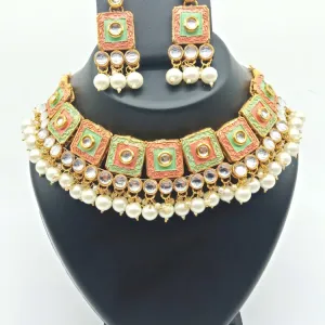 Stylish Meenakari Necklace Set