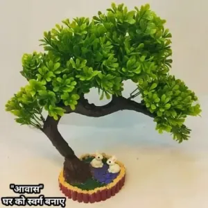 Artificial Plant With Showpiece
