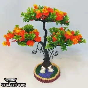 Artificial Plant With Showpiece