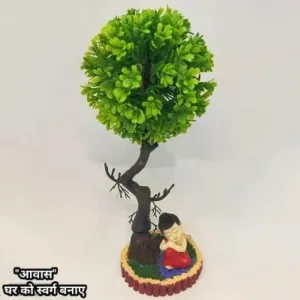 Artificial Plant With Showpiece