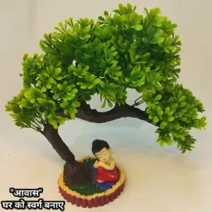 Artificial Plant With Showpiece