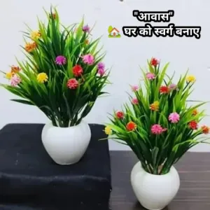 Set of 2- Mini Plants for Home Decoration