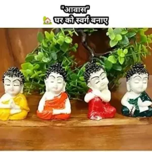 4 Miniature Figurines Showpiece