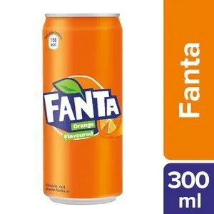 Fanta Soft Drink - Orange Flavoured, 300 ml Can

