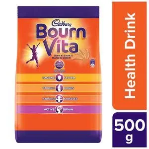 Cadbury Chocolate Health Drink - Bournvita, Refill Pack, 500 g Pouch

