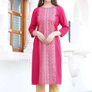 Adyaa women's A line Chanderi Cotton kurta