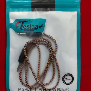 Teslaa Braided Cloth Aux Cable 