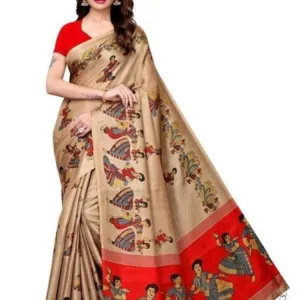 Varnam Fantastic Printed Khadi Silk Saree