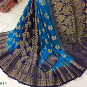 New Banarasi Silk Jacquard Weaving Sarees