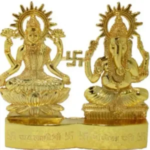 Laxmi Ganesh brass idol 