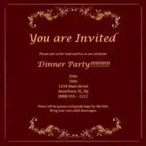 Function Invitation Cards 