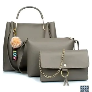 Trendy Women's handbag (grey) 