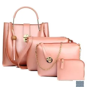 Trendy Women's handbag (pink) 