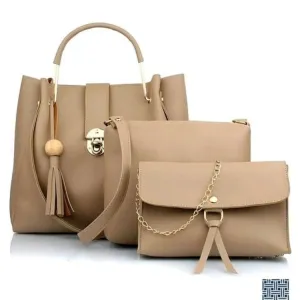 Trendy Women's handbag (cream) 