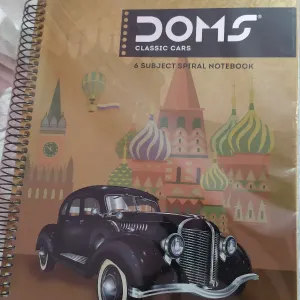 Doms 6 subject notebook