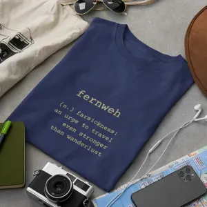 Fernweh Navy Blue T-shirt