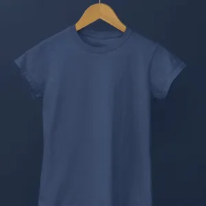 Solid Navy Blue Tshirt for Men