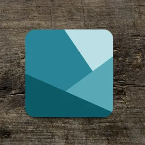 Color Block Blues Coaster - Set of 4
