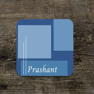Urbane Name Customized Coasters - Set of 4