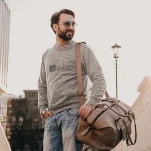 Sauve Melange Grey Sweatshirt for Men