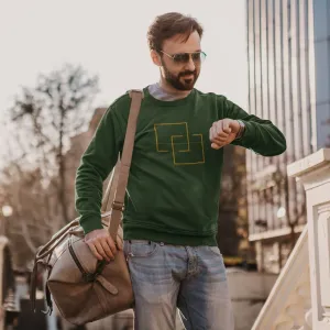 Regal Olive Green Sweatshirt for Men