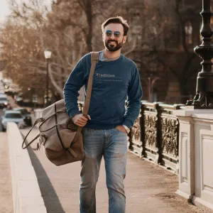Tradition Navy Blue Sweatshirt for Men
