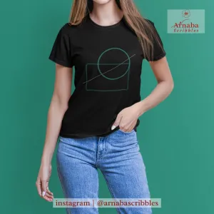 Submerged 1 Black Tshirt for Women