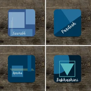 Name Customized Coasters - set of 8