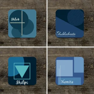 Name Customized Coasters - set of 5
