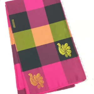 Multi colour Checked Sarees 