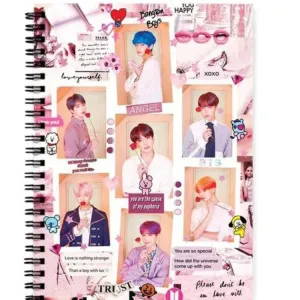 aesthetic BTS notebook