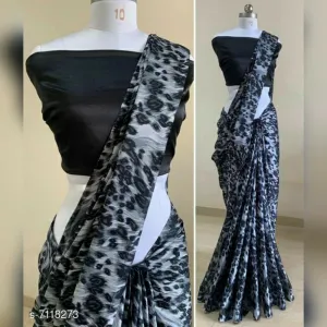 Trendy Satin Georgette Saree