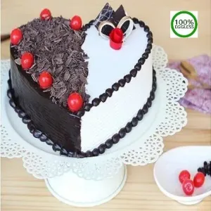 Black Forest heart Cake