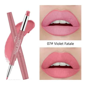 Miss Rose 2 in one waterproof lasting lip liner lipstick 