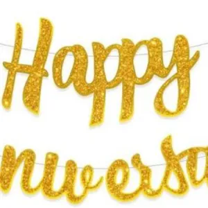 HAPPY ANNIVERSARY GLOSY BANNER | MSWD