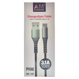 IPhone Charging 3.1A fast cable Braided coating 