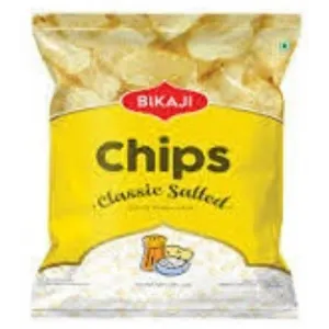 Bikaji Classic Salted Chips in 30gm Mrp.10/- (12 Pieces)