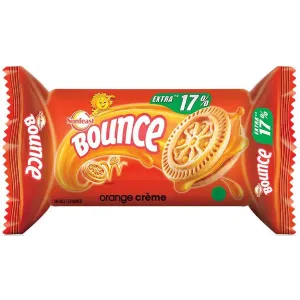 Sunfeast Bounce Orange Creame in "39gm" with Mrp Rs.5/- (Set of 12)
