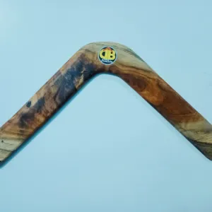 Natural Teak wood boomerang