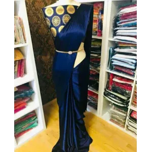 Fabulous Belt Satin Sarees