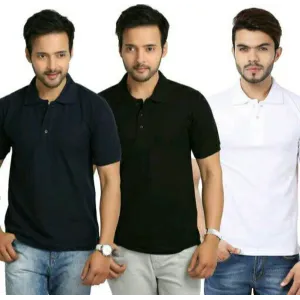 Trendy Elegant Men T-shirts (Combo pack of 3 PCS)