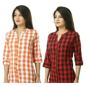 Comfy Cotton Shirts (Combo pack of 2 Pcs)